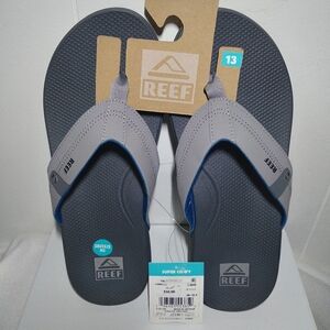 Reef Cushion Spring 2.0 Flip Flop Sandals Mens Sz 13 Gray CJ8456 Slip-Ons NEW